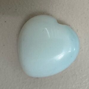 Opalite puffy heart palm stone